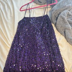 Wild Fable Purple Sequin Mini Dress